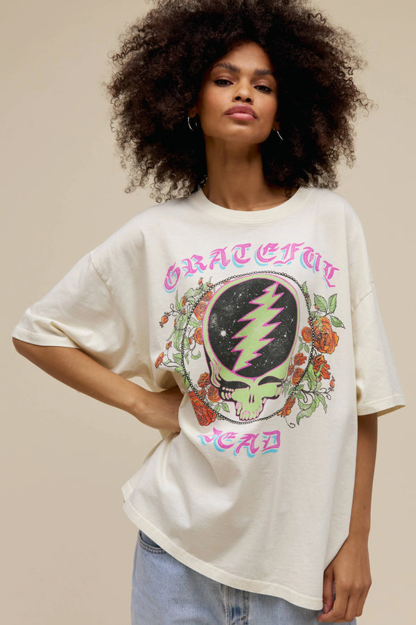 DAYDREAMER - GRATEFUL DEAD STEAL YOUR FACE ONE SIZE TEE - THE MNRCH